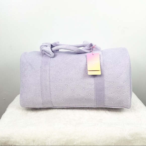 💜 Stoney Clover Lane x Target Light Purple Mini Hearts Duffel Bag 💜 - Picture 4 of 9